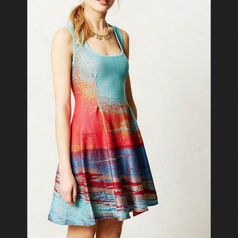 Horizons Sweater Dress EUC Cecilia Prado